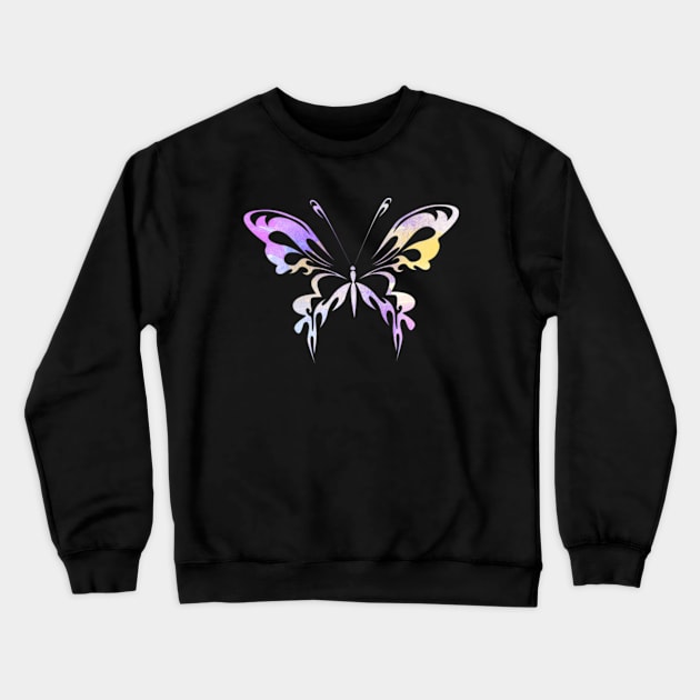 Watercolor Butterfly Insects Science Gift Crewneck Sweatshirt by twizzler3b